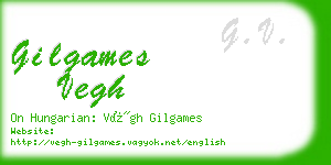 gilgames vegh business card